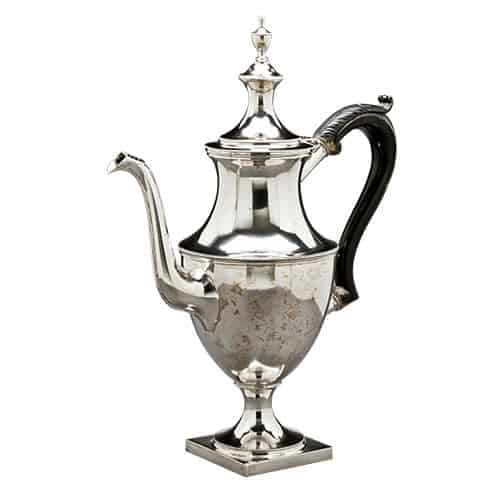 Silverplate coffee pot submitted for valuation at e-ValueIt